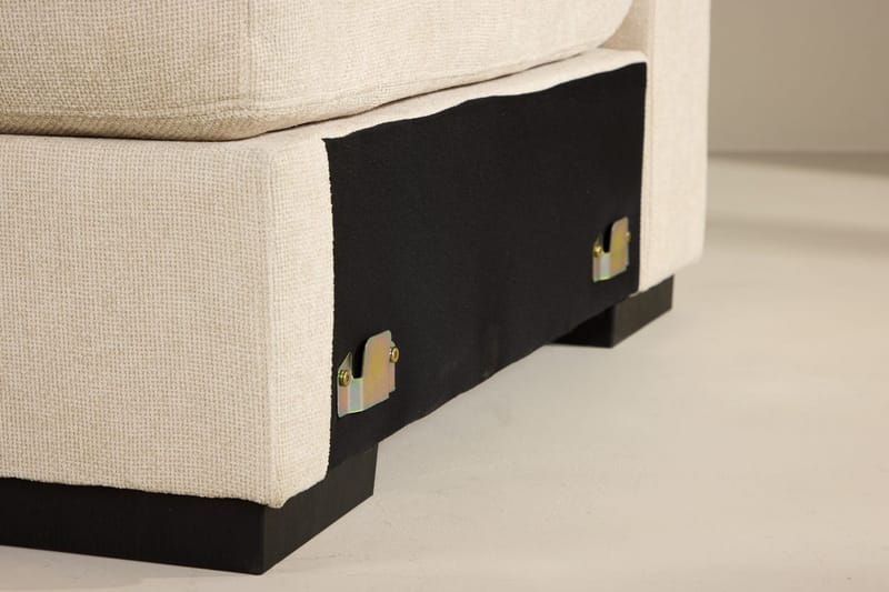 Venstremodul Salerno i stoff - Beige - Møbler - Sofaer - Modulsofaer - Hjørnemodul