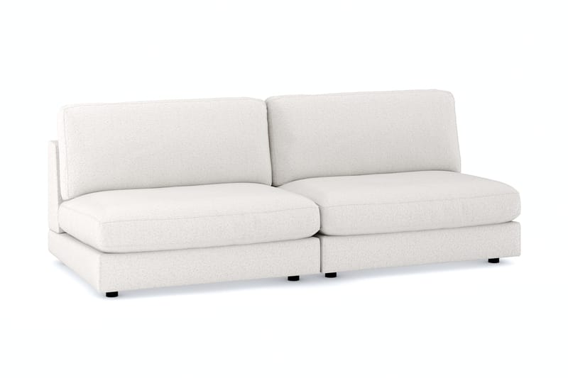 Arken 4-seters Modulsofa i Bouclé - Hvit - Møbler - Sofaer - Modulsofaer - Komplett modulsofa