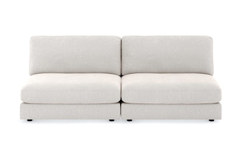 Arken 4-seters Modulsofa i Fløyel - Kremhvit - Møbler - Sofaer - Modulsofaer - Komplett modulsofa