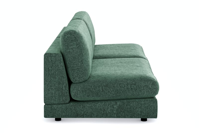 Arken 4-seters Modulsofa i Fløyel - Mørkegrønn - M øbler - Sofaer - Modulsofaer - Komplett modulsofa