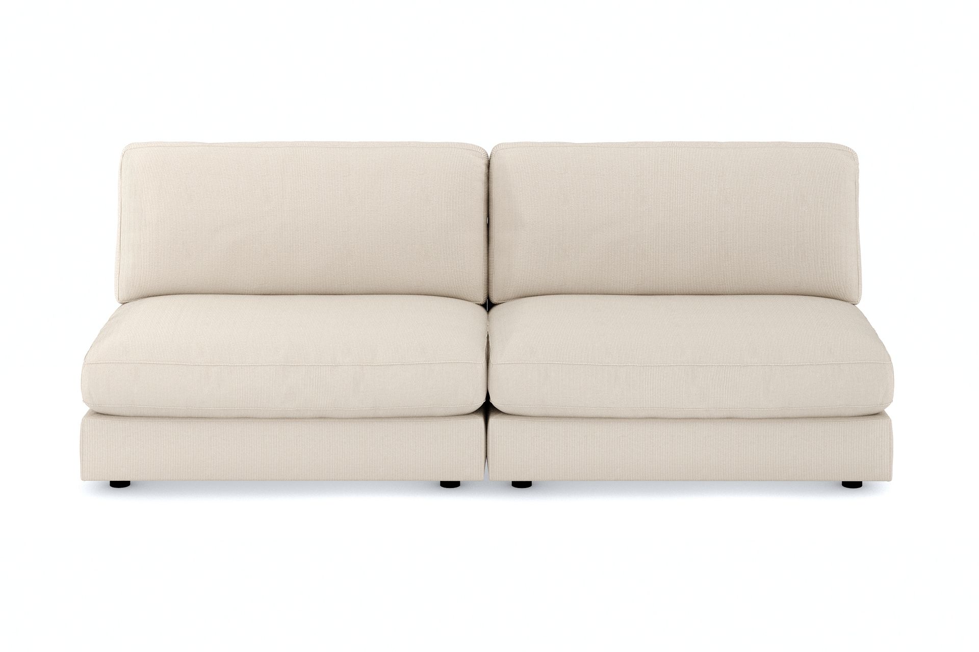 Arken 4-seters Modulsofa i Manchester - Beige - Møbler - Sofaer - Modulsofaer - Komplett modulsofa