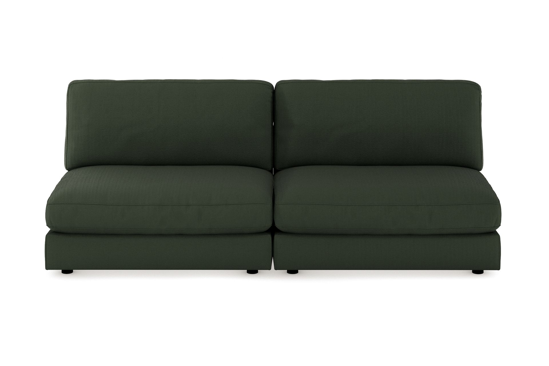Arken 4-seters Modulsofa i Manchester - Mørkegrønn - Møbler - Sofaer - Modulsofaer - Komplett modulsofa