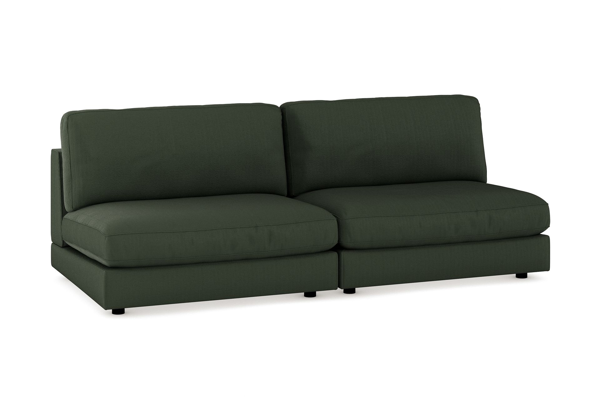 Arken 4-seters Modulsofa i Manchester - Mørkegrønn - Møbler - Sofaer - Modulsofaer - Komplett modulsofa