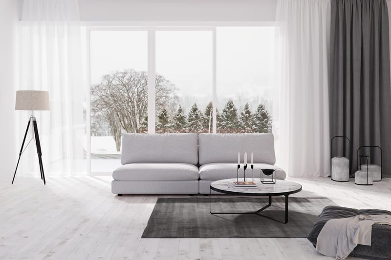 Arken 4-seters Modulsofa i Stoff - Grå - Møbler - Sofaer - Modulsofaer - Komplett modulsofa