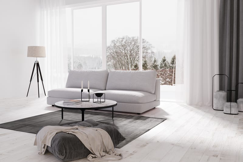Arken 4-seters Modulsofa i Stoff - Grå - Møbler - Sofaer - Modulsofaer - Komplett modulsofa