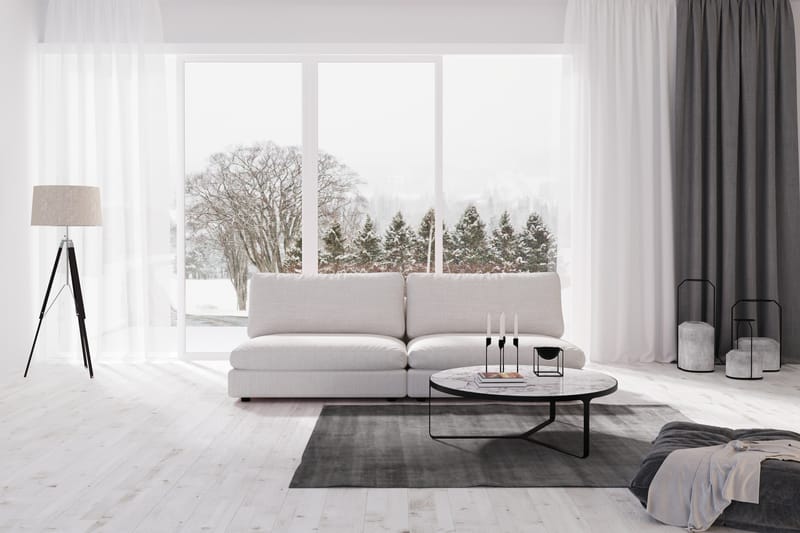Arken 4-seters Modulsofa i Stoff - Lys grå - Møbler - Sofaer - Modulsofaer - Komplett modulsofa