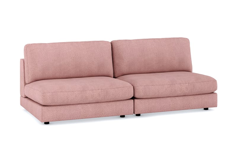 Arken 4-seters Modulsofa i Stoff - Rosa - Møbler - Sofaer - Modulsofaer - Komplett modulsofa