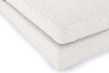 Arken 6-seters U-formet Modulsofa + Fotskammel i Bouclé - Hvit - Møbler - Sofaer - Modulsofaer - Komplett modulsofa