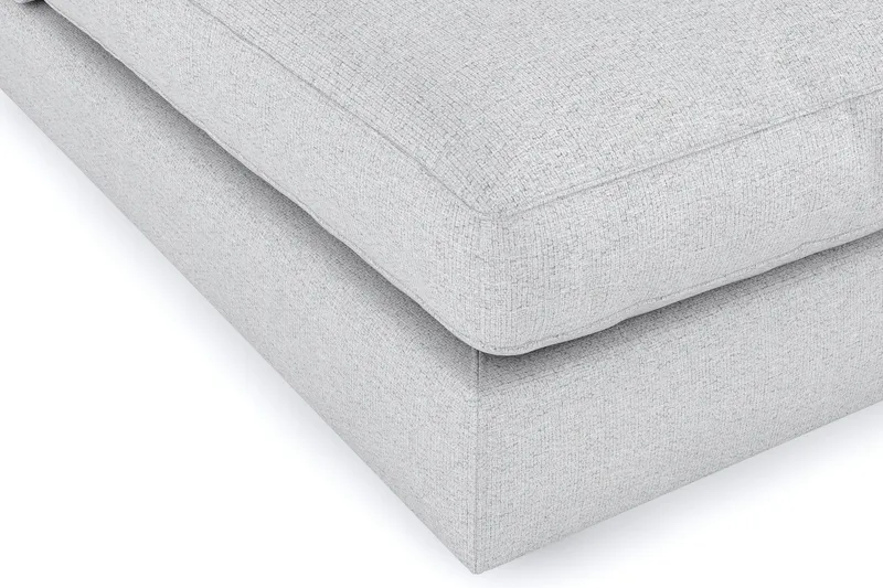 Arken 6-seters U-formet Modulsofa + Fotskammel i Stoff - Lys grå - Møbler - Sofaer - Modulsofaer - Komplett modulsofa