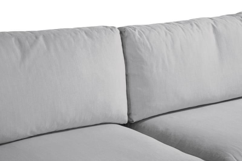 Arken 6-seters Vendbar U-formet Modulsofa med Divan + Fotskammel i Stoff - Grå - Møbler - Sofaer - Modulsofaer - Komplett modulsofa