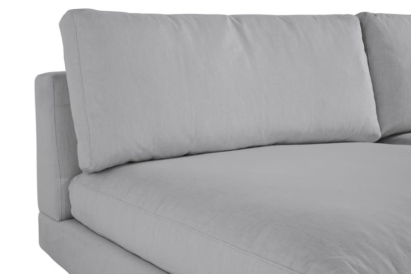 Arken 6-seters Vendbar U-formet Modulsofa med Divan + Fotskammel i Stoff - Grå - Møbler - Sofaer - Modulsofaer - Komplett modulsofa