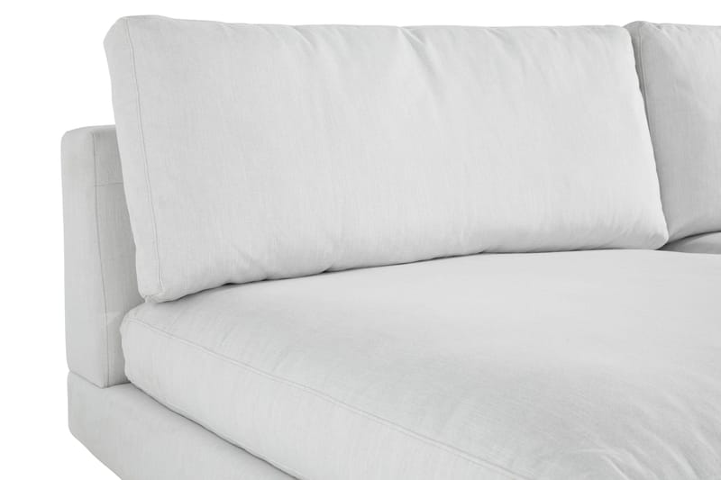 Arken 6-seters Vendbar U-formet Modulsofa med Divan + Fotskammel i Stoff - Lys grå - Møbler - Sofaer - Modulsofaer - Komplett modulsofa