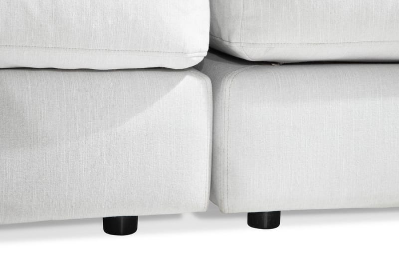 Arken 6-seters Vendbar U-formet Modulsofa med Divan + Fotskammel i Stoff - Lys grå - Møbler - Sofaer - Modulsofaer - Komplett modulsofa