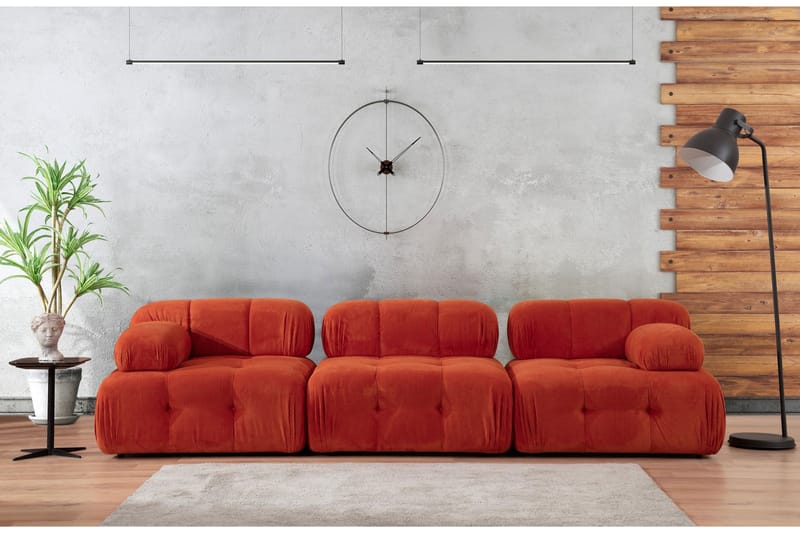 Belgin Modulsofa 3-seter - Rød - Møbler - Sofaer - Modulsofaer - Komplett modulsofa