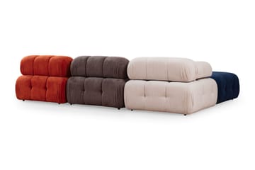 Belgin Modulsofa 3-seter - Rød/Hvit - Møbler - Sofaer - Modulsofaer - Komplett modulsofa