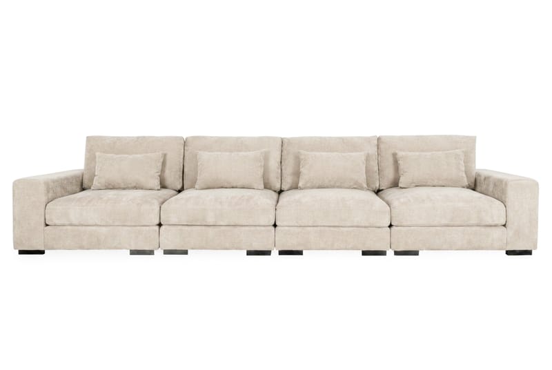 Dubai 4-seters sofa ekstra dyp i Chenille, Beige