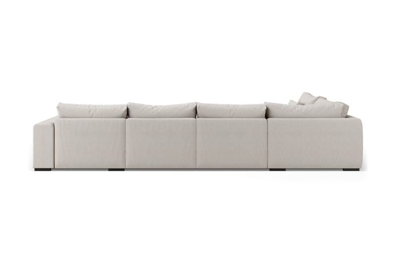 Dubai Stor U-modulsofa med Sjeselong Høyre 432 cm - Beige - Møbler - Sofaer - Modulsofaer - Komplett modulsofa