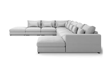 Dubai U-modulsofa Large med Divan Høyre - Lysegrå - Møbler - Sofaer - U-sofa