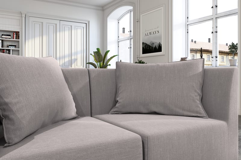 Noelia Modulsofa 2-seter - Lingrå - Møbler - Sofaer - Modulsofaer - Komplett modulsofa