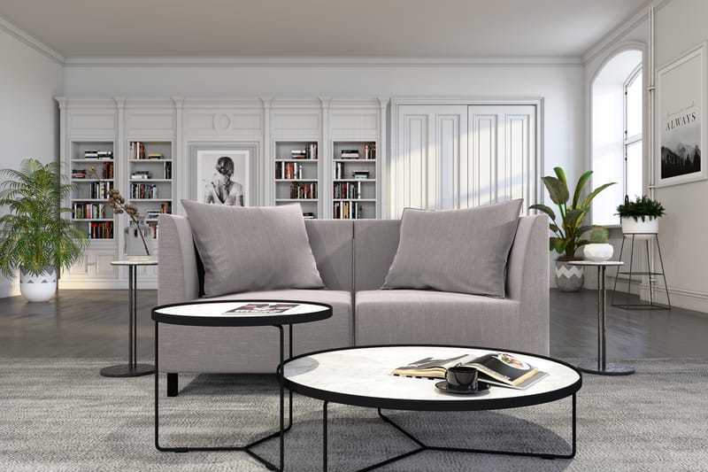 Noelia Modulsofa 2-seter - Lingrå - Møbler - Sofaer - Modulsofaer - Komplett modulsofa