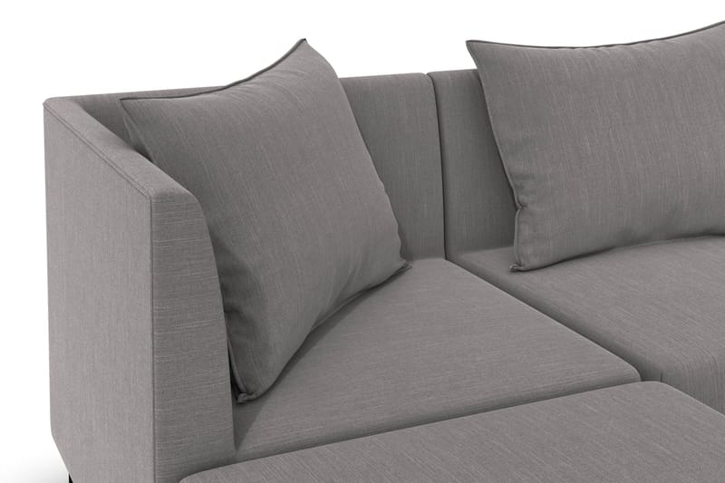 Noelia Modulsofa med Divan Vendbar - Grå - Møbler - Sofaer - Modulsofaer - Komplett modulsofa
