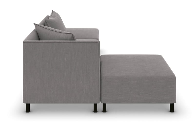 Noelia Modulsofa med Divan Vendbar - Grå - Møbler - Sofaer - Modulsofaer - Komplett modulsofa