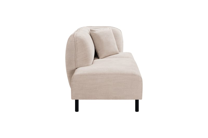 Space 2-seters Modulsofa med Sjeselong - Beige - Komplett modulsofa