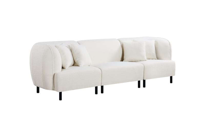 Space 3-seters Modulsofa - Hvit - Møbler - Sofaer - Modulsofaer - Komplett modulsofa