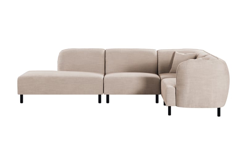 Space 4-seters Modulsofa med Sjeselong - Beige - Komplett modulsofa