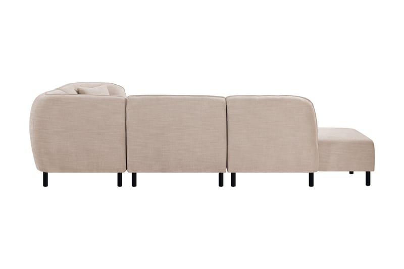 Space 4-seters Modulsofa med Sjeselong - Beige - Komplett modulsofa