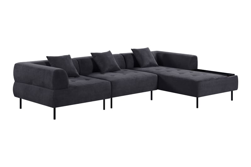 Stratham 3-seters Modulsofa Divan Høyre - Blå - Møbler - Sofaer - Modulsofaer - Komplett modulsofa