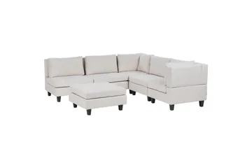 Komplett modulsoffa Beige, Black - Møbler - Sofaer - Modulsofaer - Komplett modulsofa