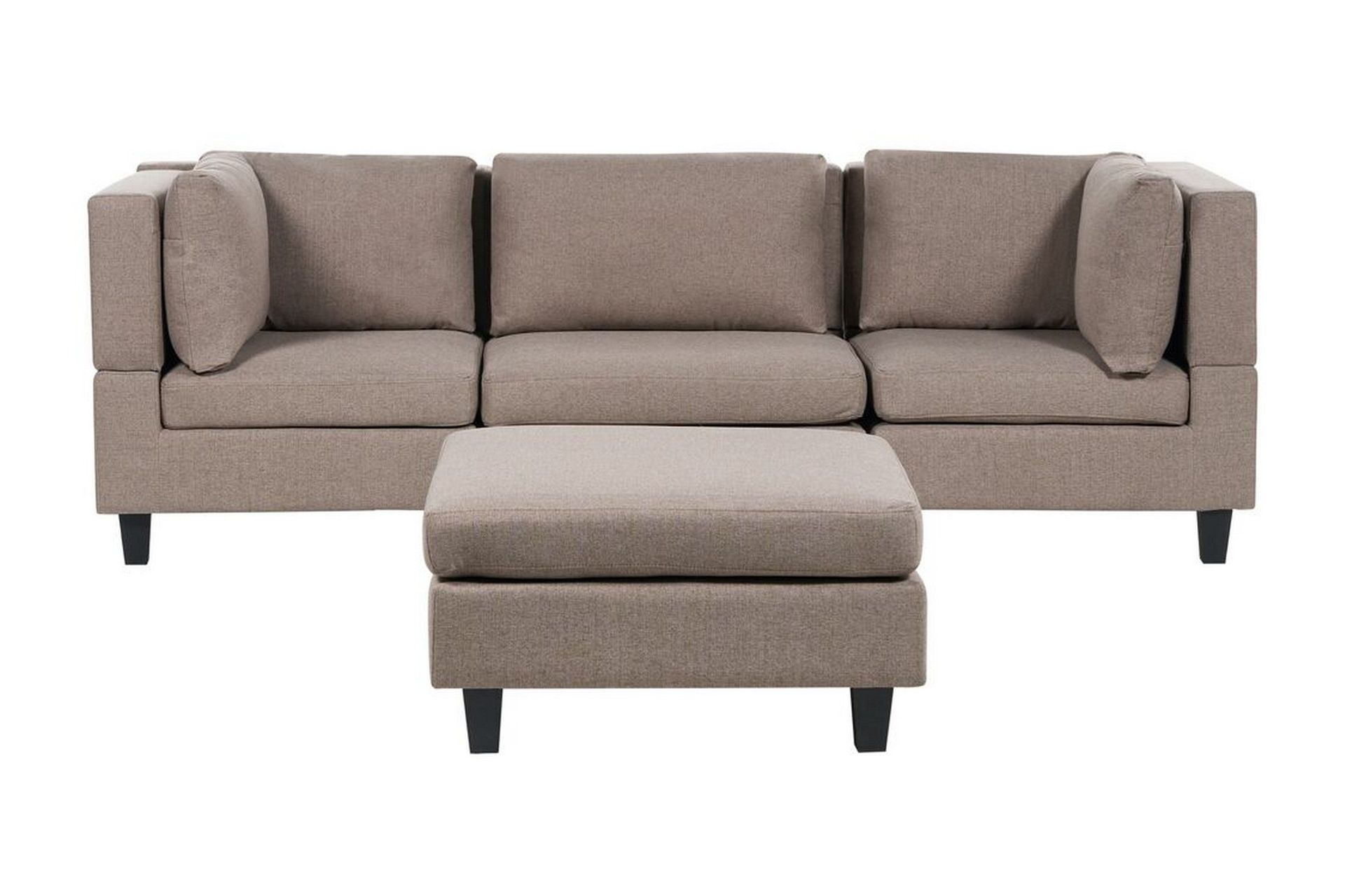 Komplett modulsoffa Brun, Svart -