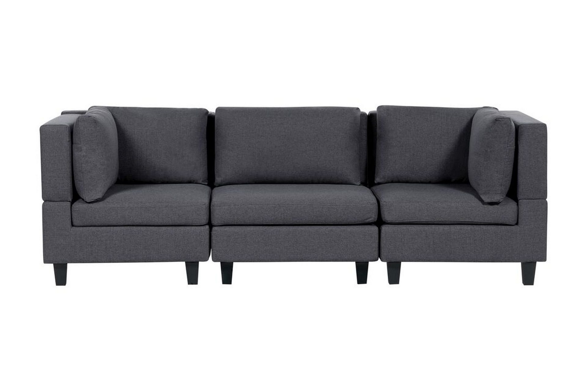 Komplett modulsoffa Grå, Svart -