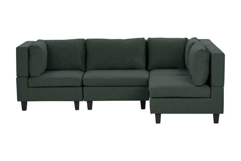 Komplett modulsoffa Grön, Svart