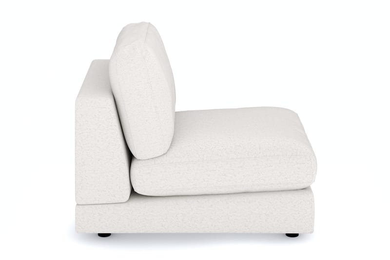 Arken 1-seters Midtmodul i Bouclé 70 cm bred - Hvit - Møbler - Sofaer - Modulsofaer - Midtmodul