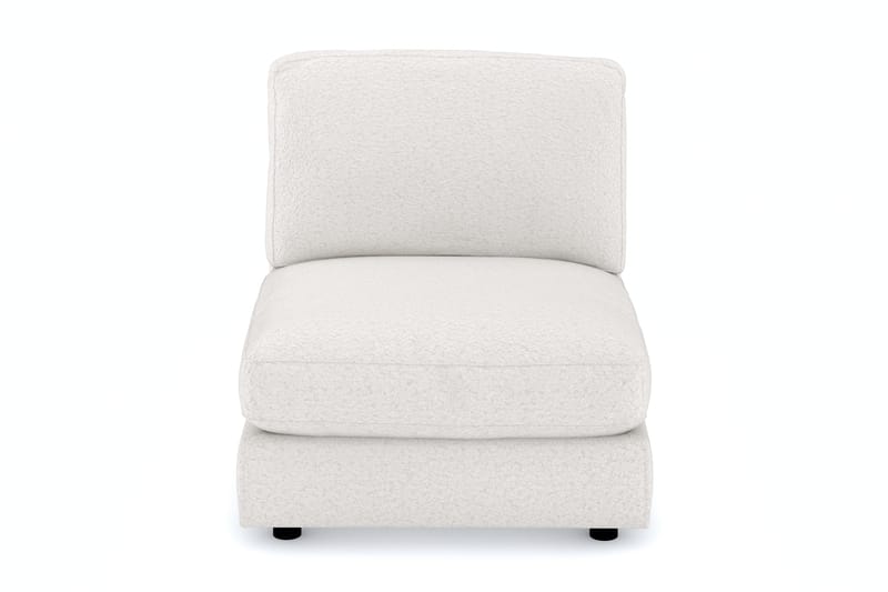 Arken 1-seters Midtmodul i Bouclé 90 cm bred - Hvit - Møbler - Sofaer - Modulsofaer - Midtmodul