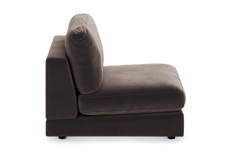 Arken 1-seters Midtmodul i Fløyel 70 cm bred - Brun - Møbler - Sofaer - Modulsofaer - Midtmodul