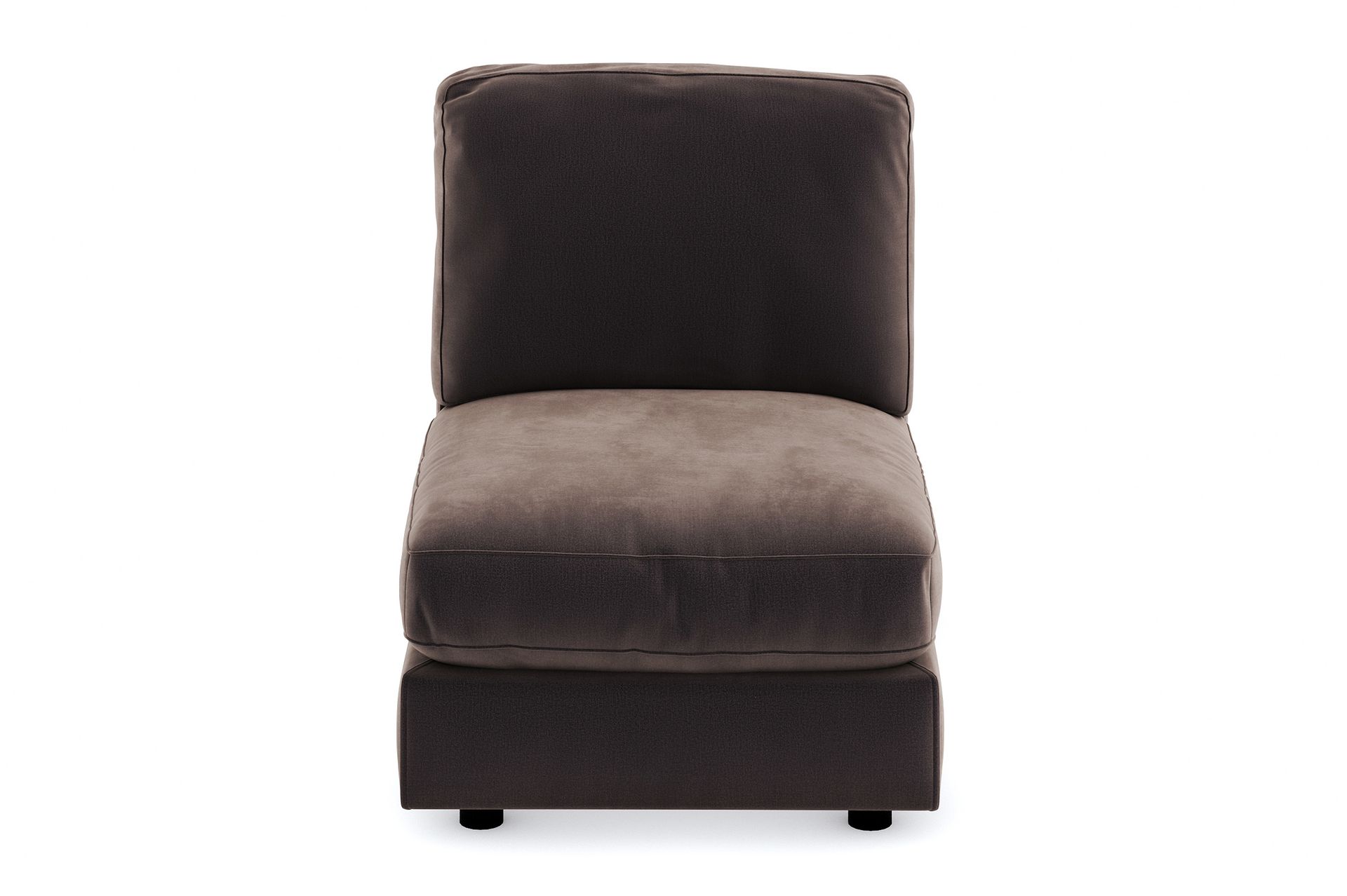 Arken 1-seters Midtmodul i Fløyel 70 cm bred - Brun - Møbler - Sofaer - Modulsofaer - Midtmodul