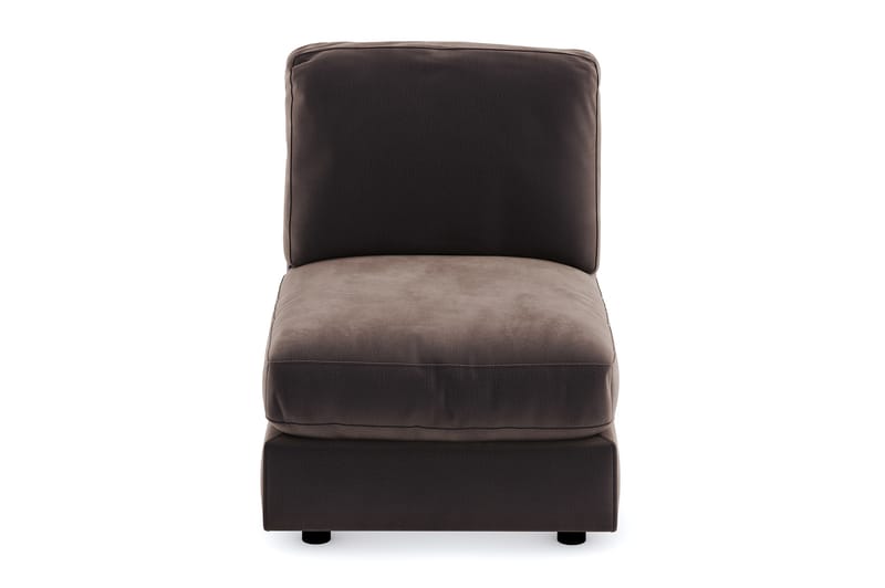 Arken 1-seters Midtmodul i Fløyel 70 cm bred - Brun - Møbler - Sofaer - Modulsofaer - Midtmodul