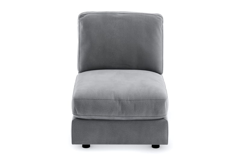 Arken 1-seters Midtmodul i Fløyel 70 cm bred - Lys grå - Møbler - Sofaer - Modulsofaer - Midtmodul