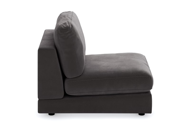 Arken 1-seters Midtmodul i Fløyel 70 cm bred - Mørk grå - Møbler - Sofaer - Modulsofaer - Midtmodul