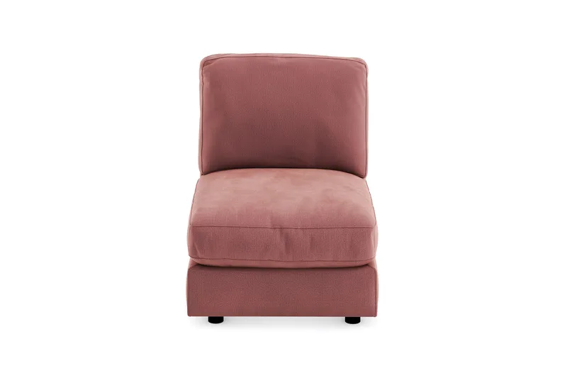 Arken 1-seters Midtmodul i Fløyel 70 cm bred - Rosa - Møbler - Sofaer - Modulsofaer - Midtmodul