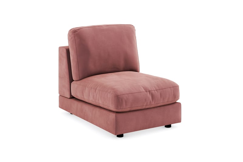 Arken 1-seters Midtmodul i Fløyel 70 cm bred - Rosa - Møbler - Sofaer - Modulsofaer - Midtmodul