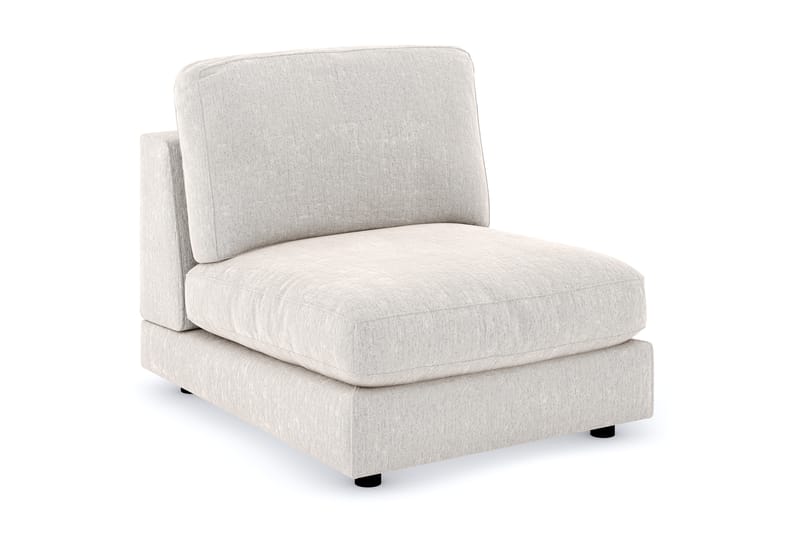 Arken 1-seters Midtmodul i Fløyel 90 cm bred - Kremhvit - Møbler - Sofaer - Modulsofaer - Midtmodul