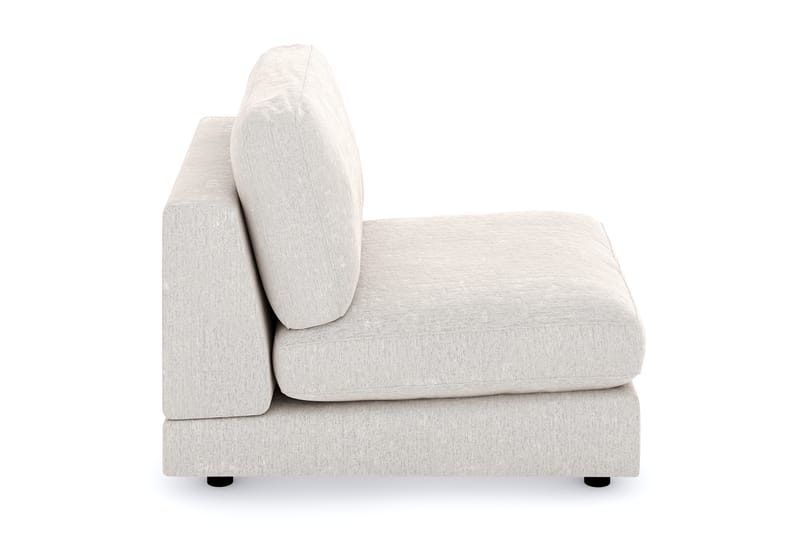 Arken 1-seters Midtmodul i Fløyel 90 cm bred - Kremhvit - Møbler - Sofaer - Modulsofaer - Midtmodul
