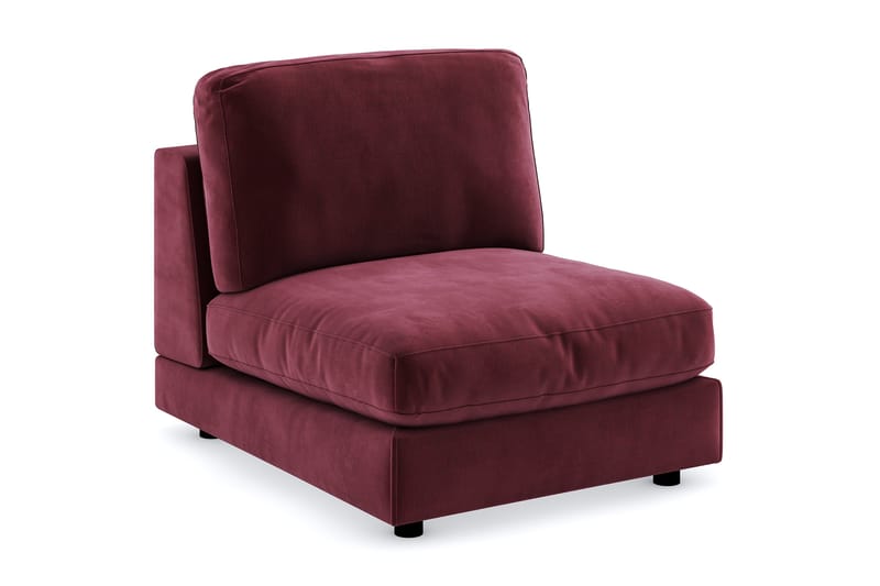 Arken 1-seters Midtmodul i Fløyel 90 cm bred - Lilla - Møbler - Sofaer - Modulsofaer - Midtmodul