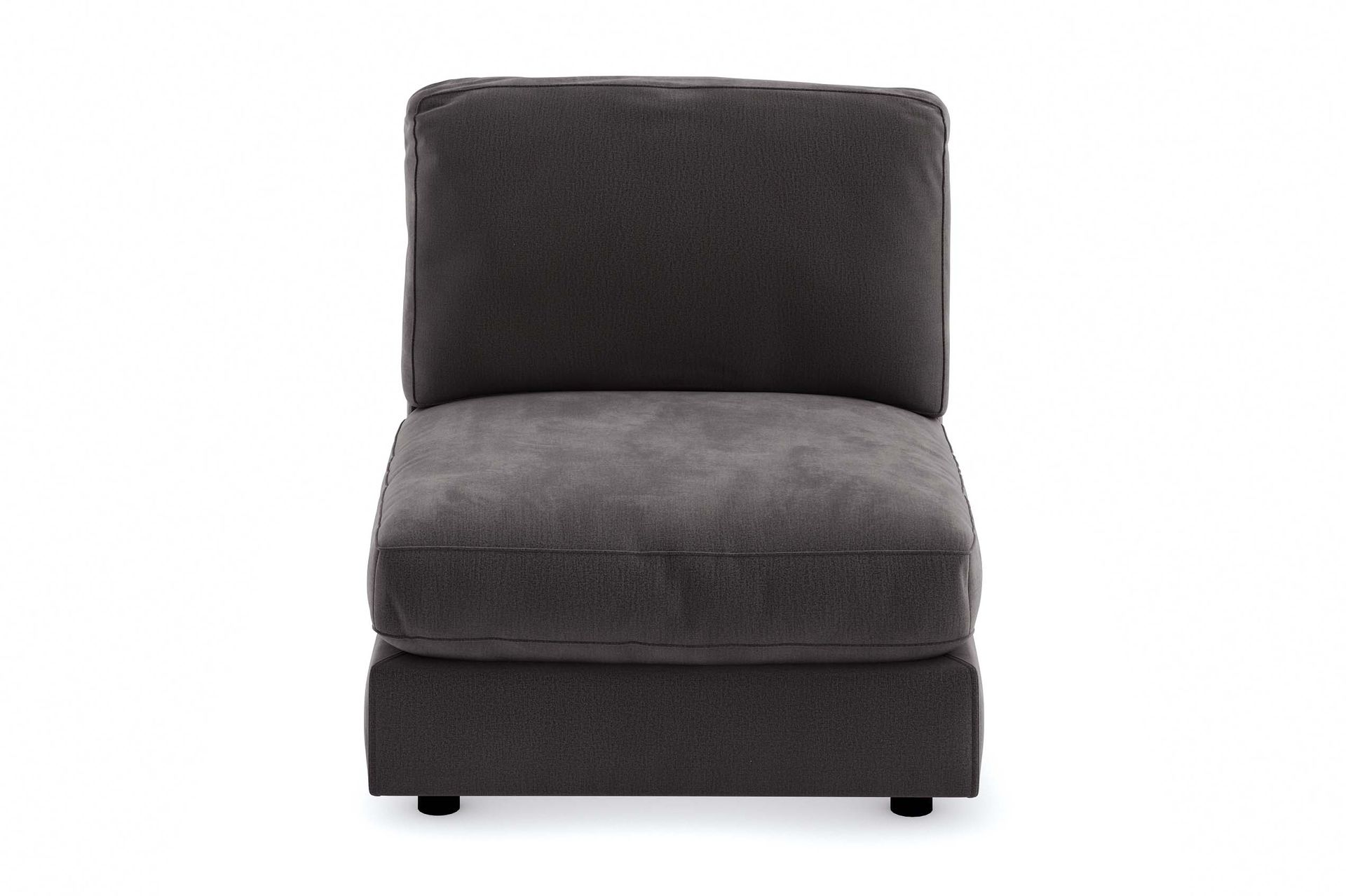 Arken 1-seters Midtmodul i Fløyel 90 cm bred - Mørk grå - Møbler - Sofaer - Modulsofaer - Midtmodul