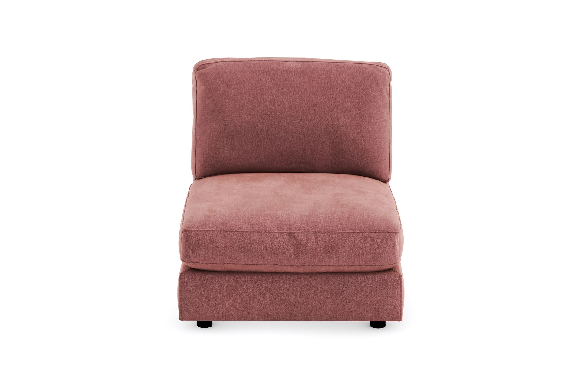 Arken 1-seters Midtmodul i Fløyel 90 cm bred - Rosa - Møbler - Sofaer - Modulsofaer - Midtmodul