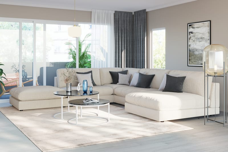 Arken 1-seters Midtmodul i Manchester 70 cm bred - Beige - Møbler - Sofaer - Modulsofaer - Midtmodul